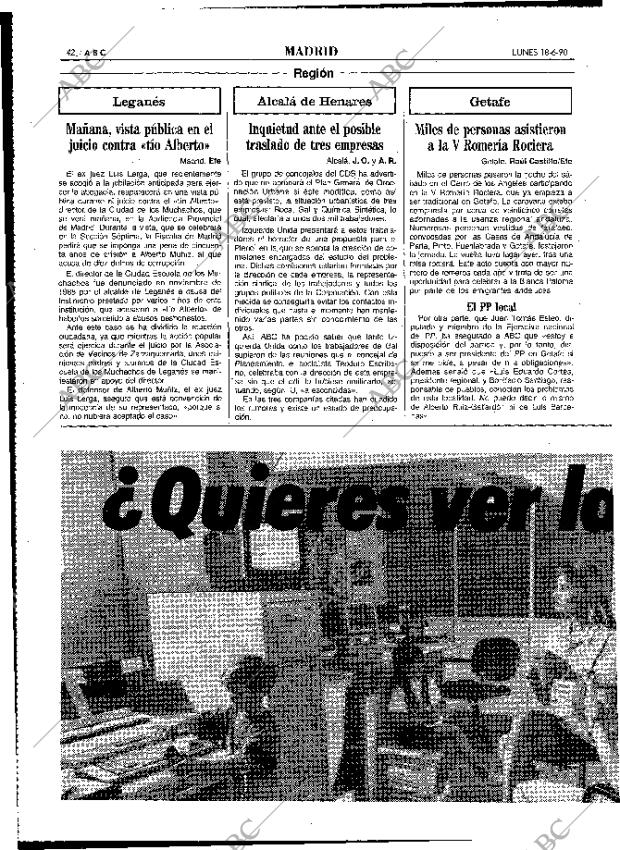 ABC MADRID 18-06-1990 página 42