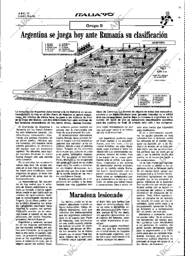 ABC MADRID 18-06-1990 página 91