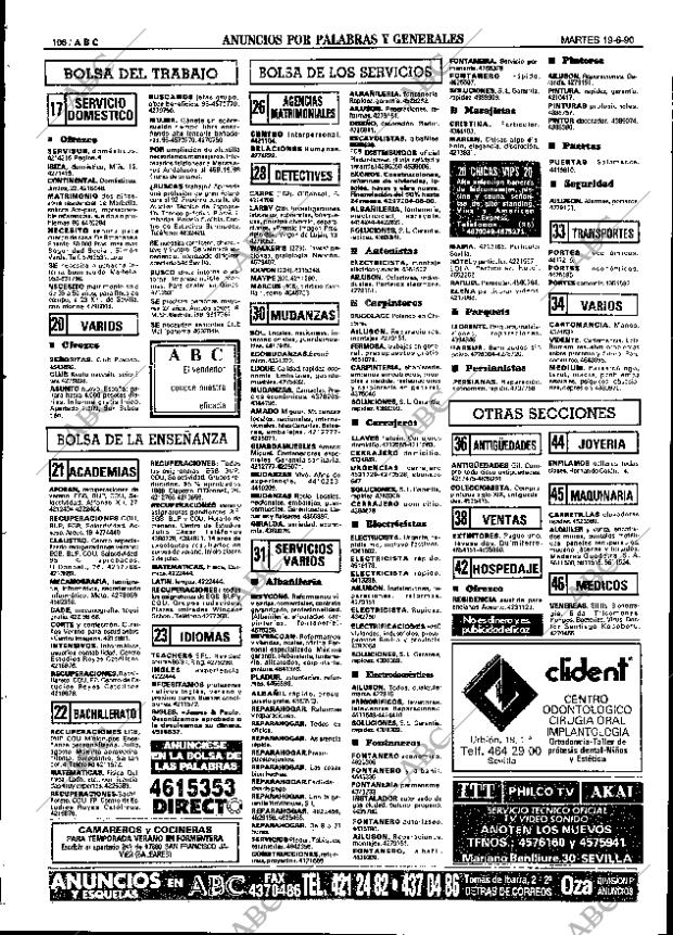 ABC SEVILLA 19-06-1990 página 106