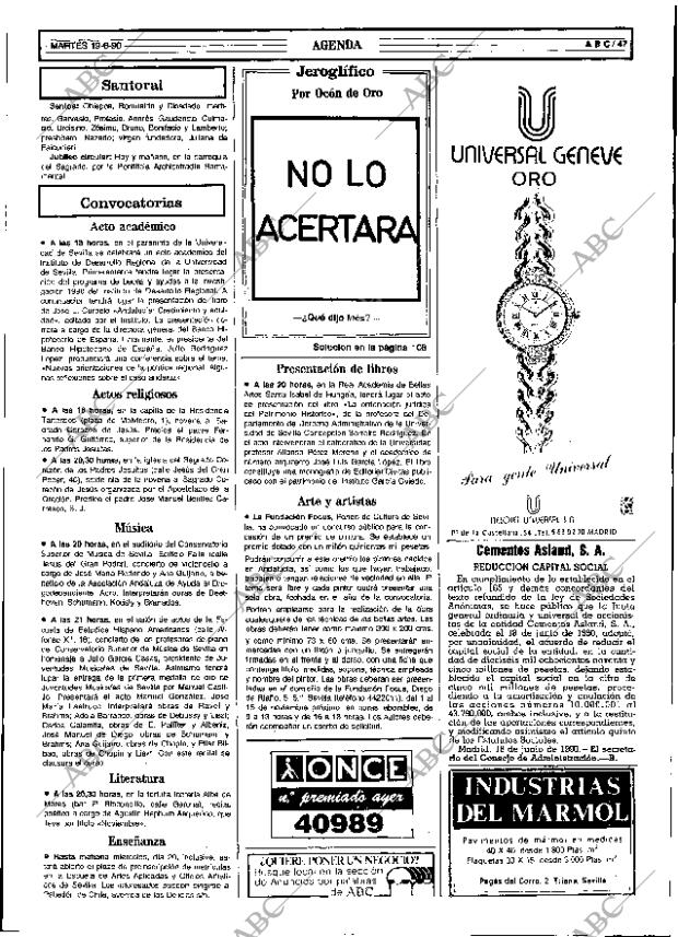 ABC SEVILLA 19-06-1990 página 47