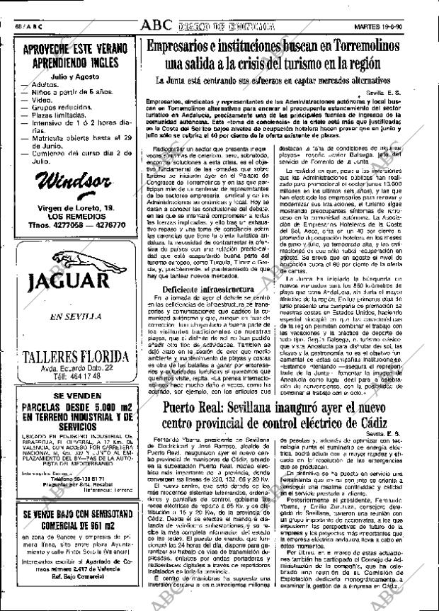 ABC SEVILLA 19-06-1990 página 68