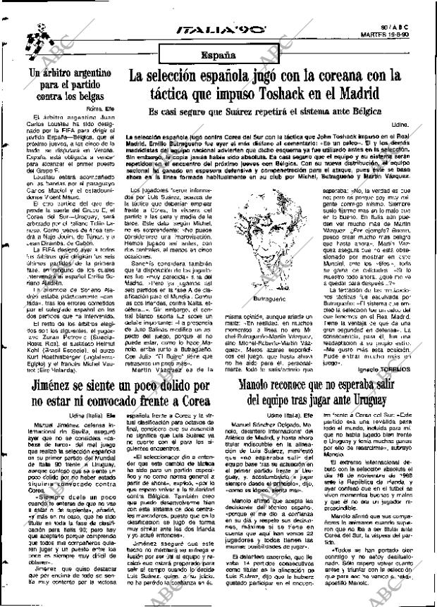 ABC SEVILLA 19-06-1990 página 90