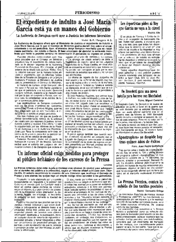 ABC MADRID 22-06-1990 página 61