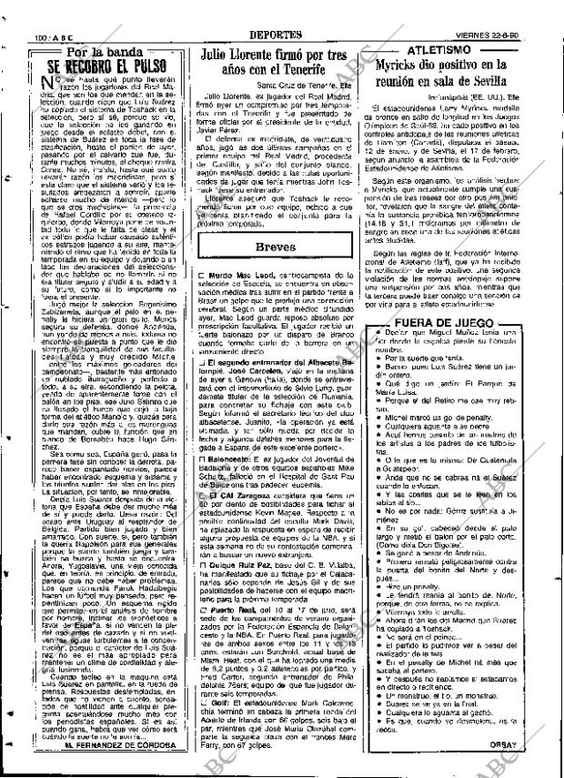 ABC SEVILLA 22-06-1990 página 100