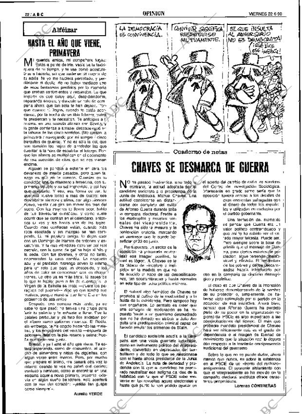 ABC SEVILLA 22-06-1990 página 22