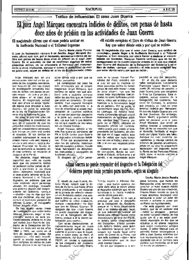 ABC SEVILLA 22-06-1990 página 23