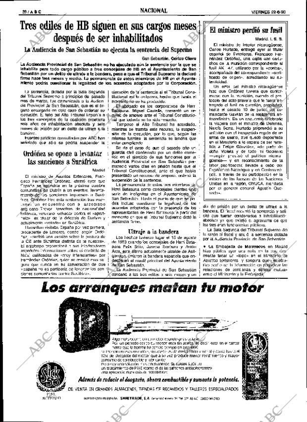 ABC SEVILLA 22-06-1990 página 28