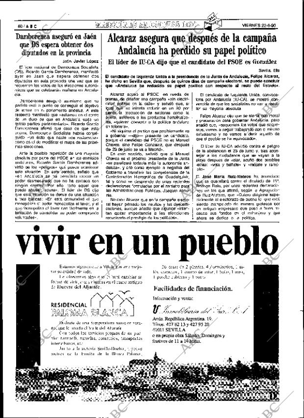 ABC SEVILLA 22-06-1990 página 50