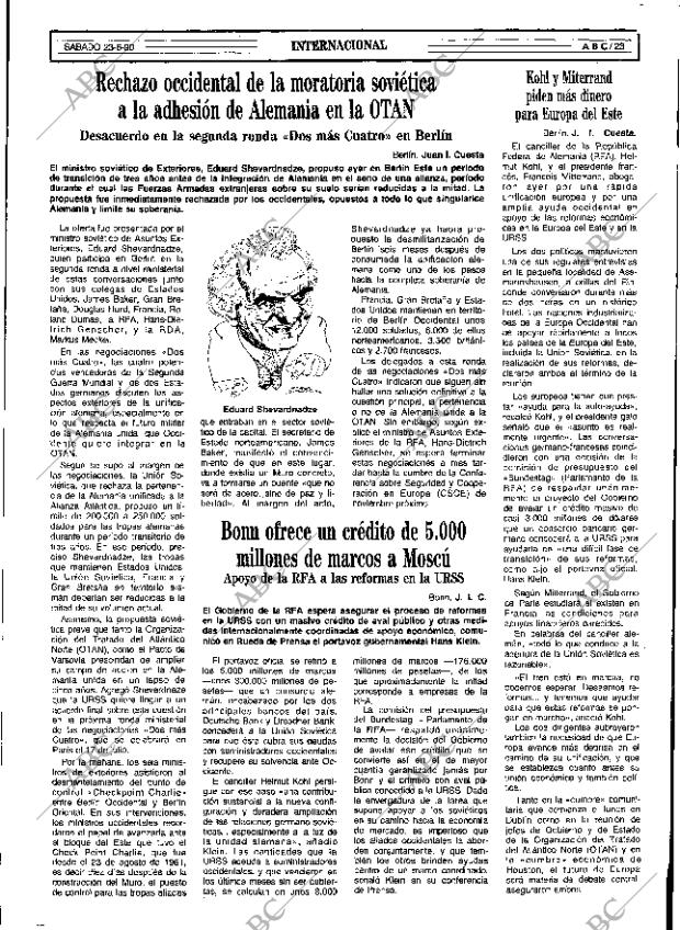 ABC SEVILLA 23-06-1990 página 23