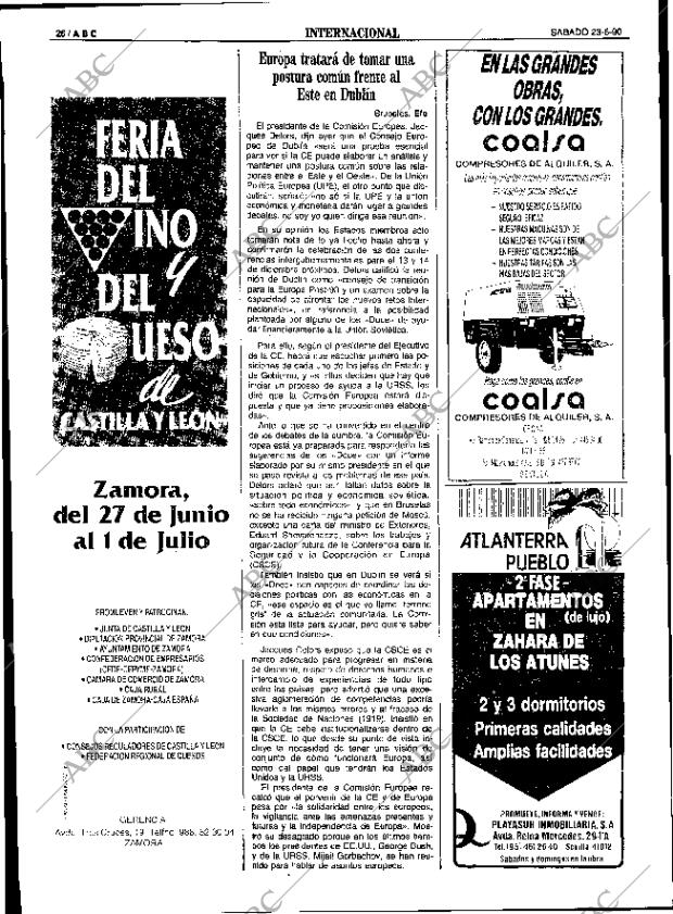 ABC SEVILLA 23-06-1990 página 26