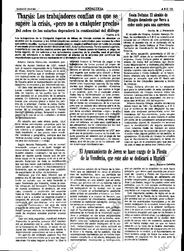 ABC SEVILLA 23-06-1990 página 39