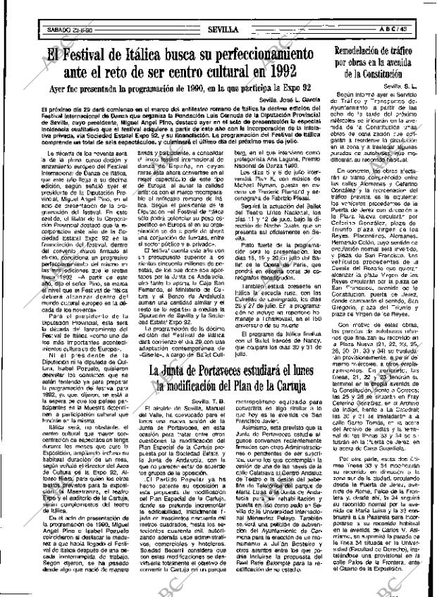 ABC SEVILLA 23-06-1990 página 43