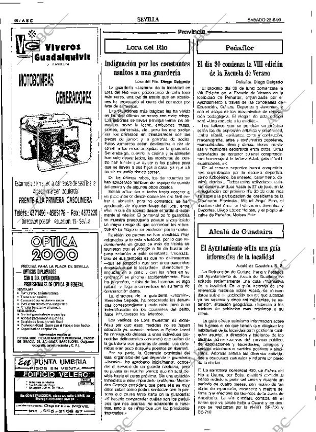 ABC SEVILLA 23-06-1990 página 46