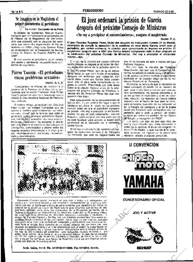 ABC SEVILLA 23-06-1990 página 52