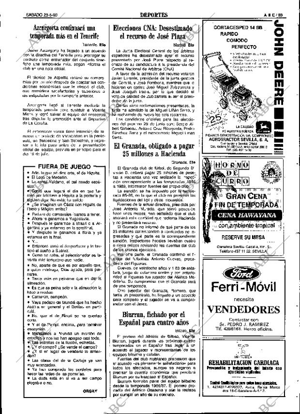 ABC SEVILLA 23-06-1990 página 95