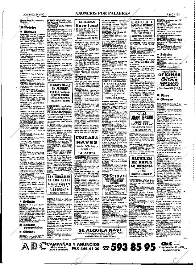 ABC MADRID 24-06-1990 página 133