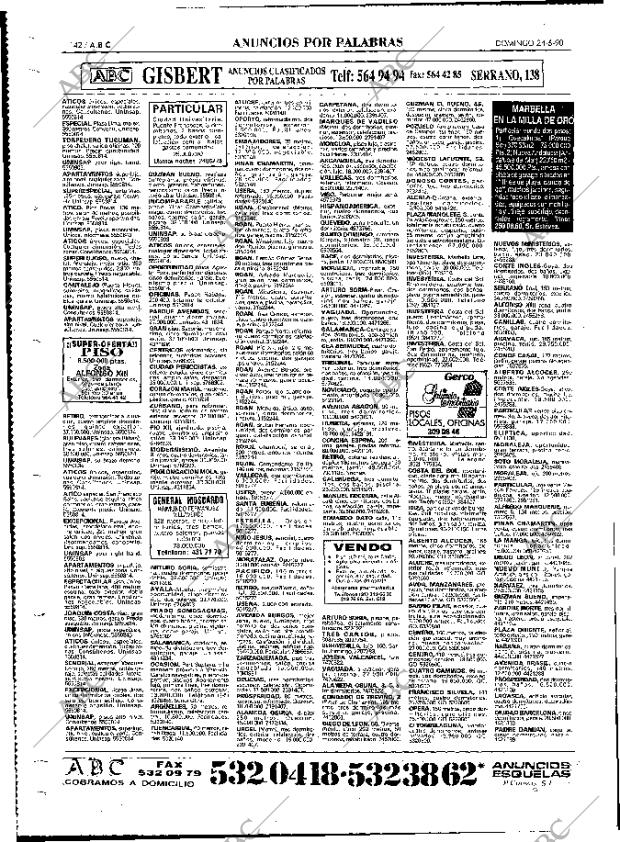 ABC MADRID 24-06-1990 página 142