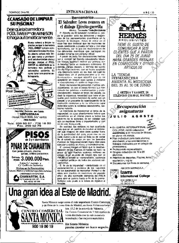 ABC MADRID 24-06-1990 página 33