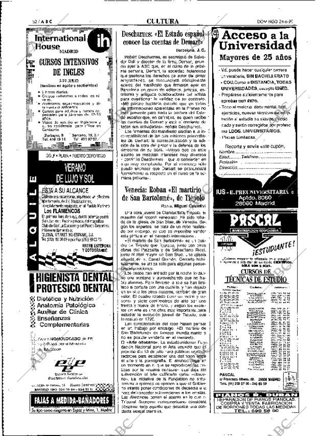 ABC MADRID 24-06-1990 página 52