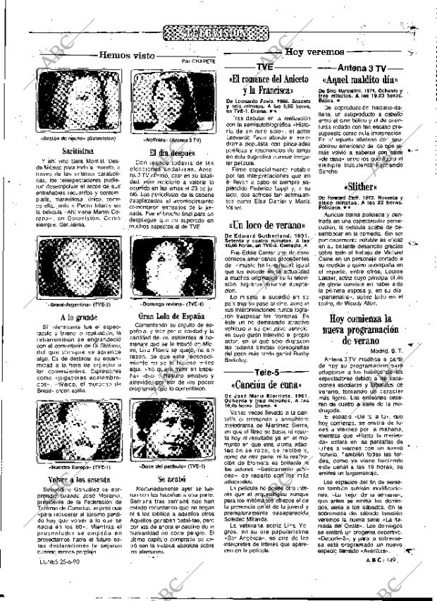 ABC MADRID 25-06-1990 página 149