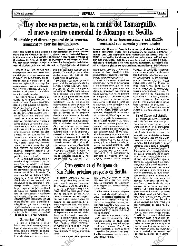 ABC SEVILLA 26-06-1990 página 47