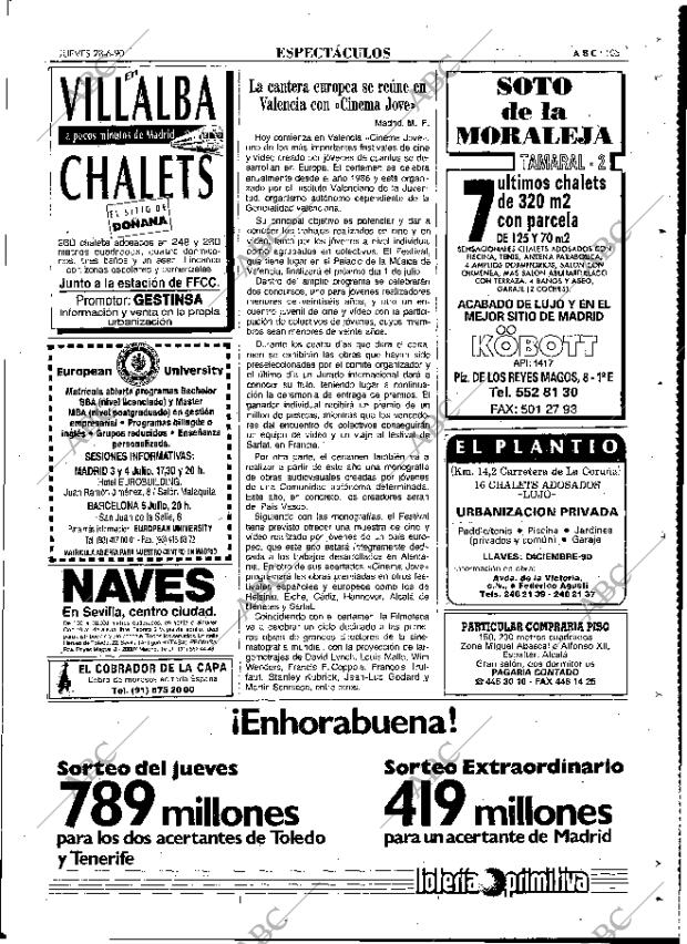 ABC MADRID 28-06-1990 página 105