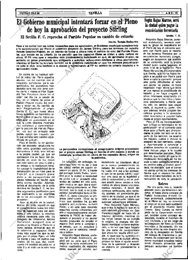 ABC SEVILLA 29-06-1990 página 45