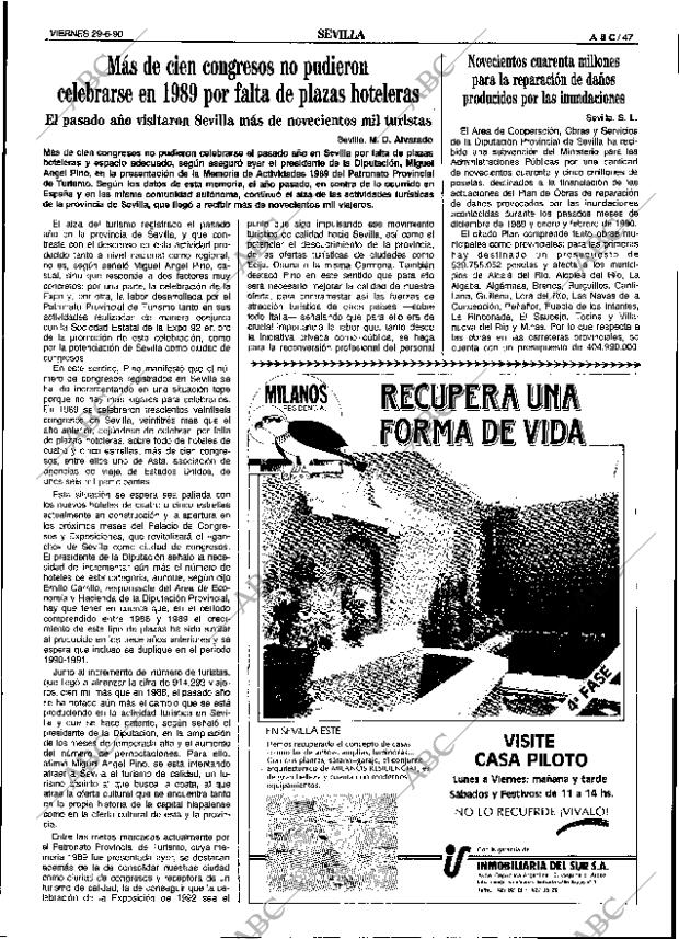 ABC SEVILLA 29-06-1990 página 47