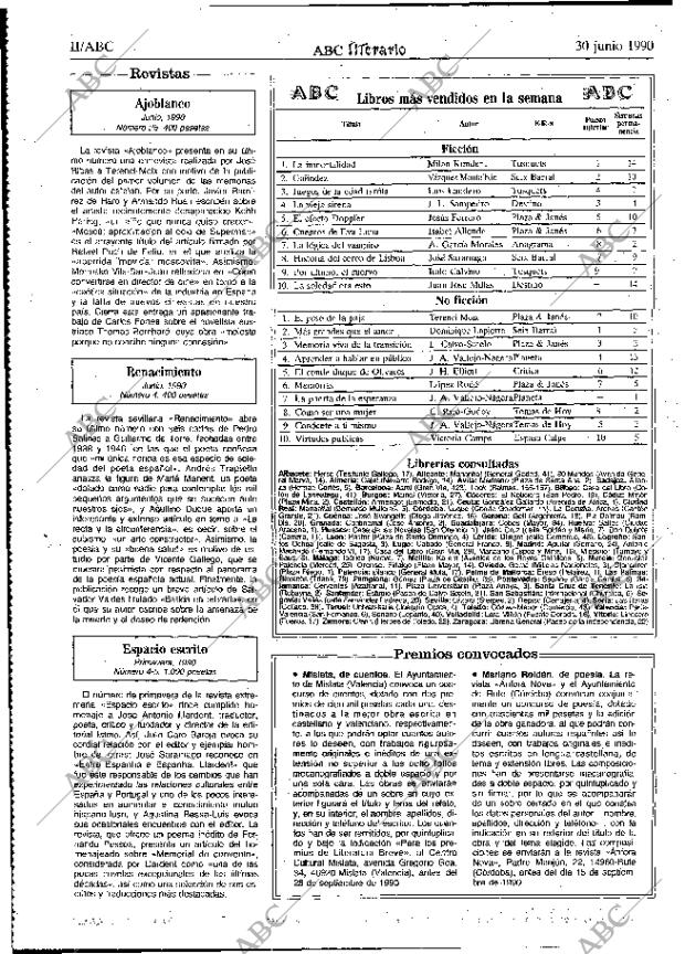 ABC MADRID 30-06-1990 página 62