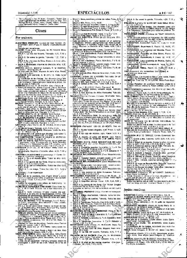 ABC MADRID 01-07-1990 página 107