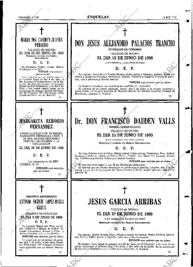 ABC MADRID 01-07-1990 página 113