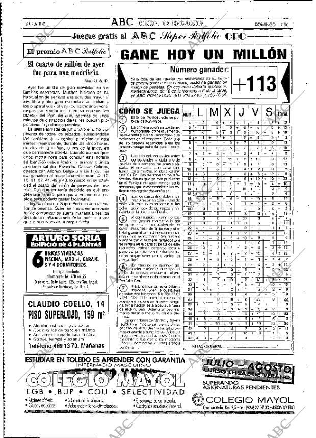 ABC MADRID 01-07-1990 página 64