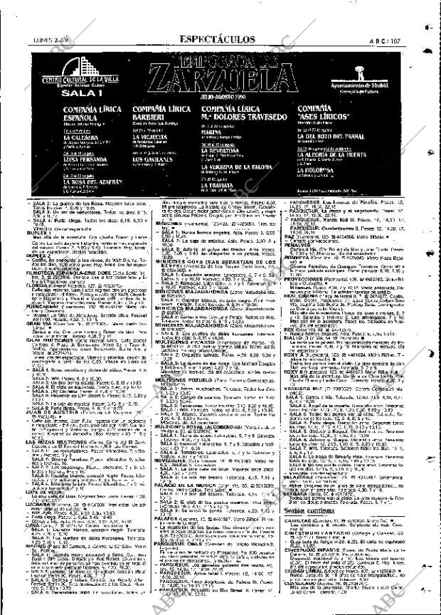 ABC MADRID 02-07-1990 página 107