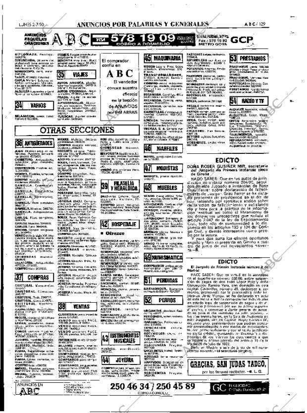 ABC MADRID 02-07-1990 página 129