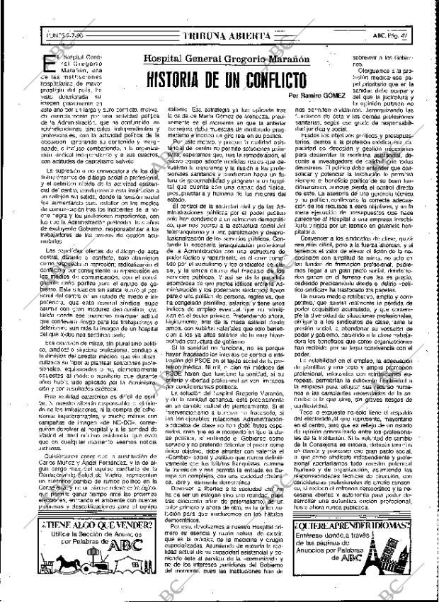 ABC MADRID 02-07-1990 página 49