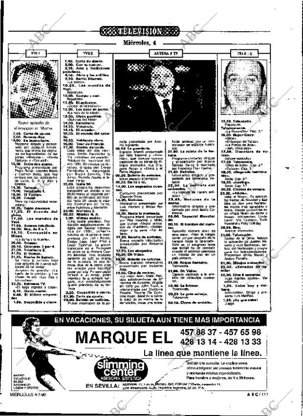 ABC SEVILLA 04-07-1990 página 111