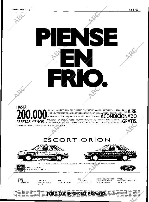 ABC SEVILLA 04-07-1990 página 27