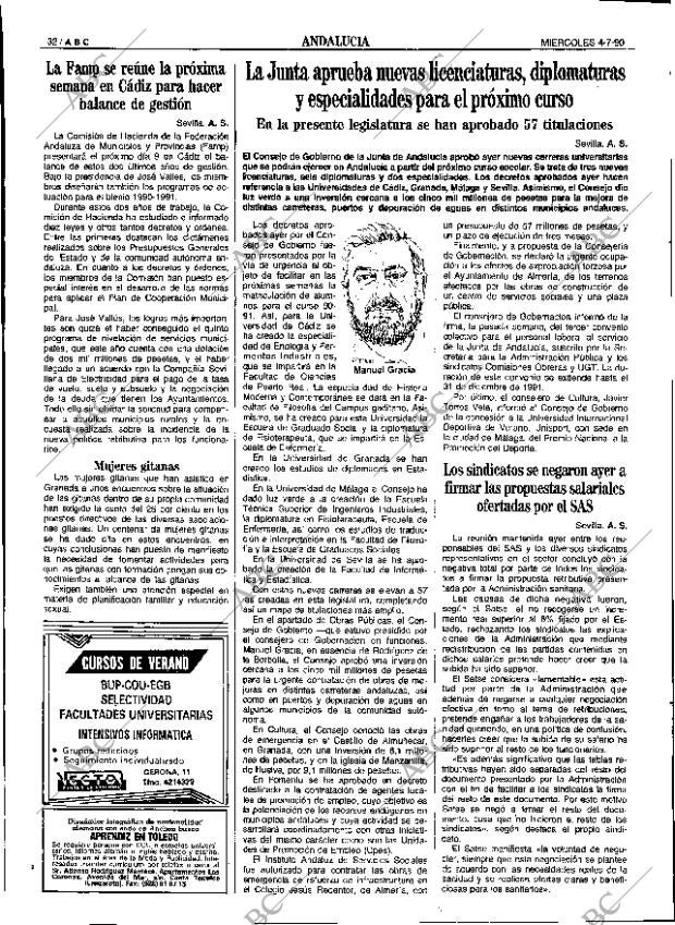 ABC SEVILLA 04-07-1990 página 32