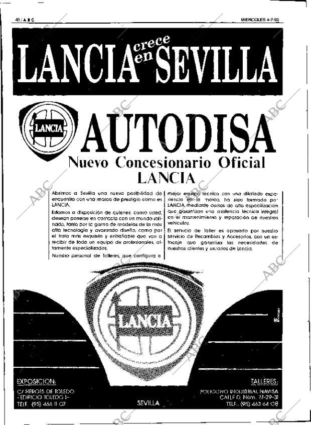 ABC SEVILLA 04-07-1990 página 40