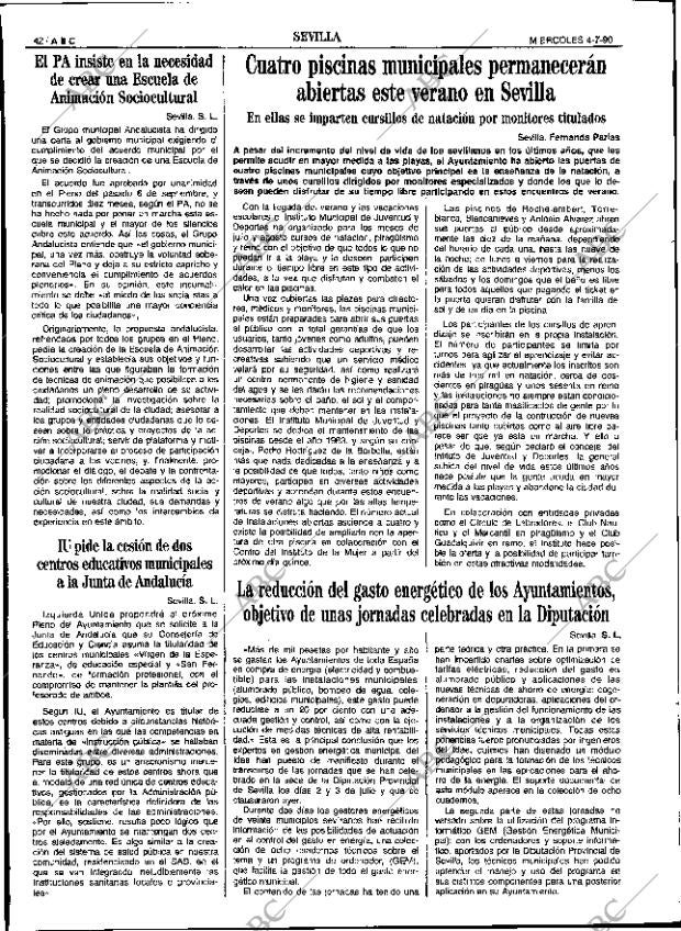ABC SEVILLA 04-07-1990 página 42