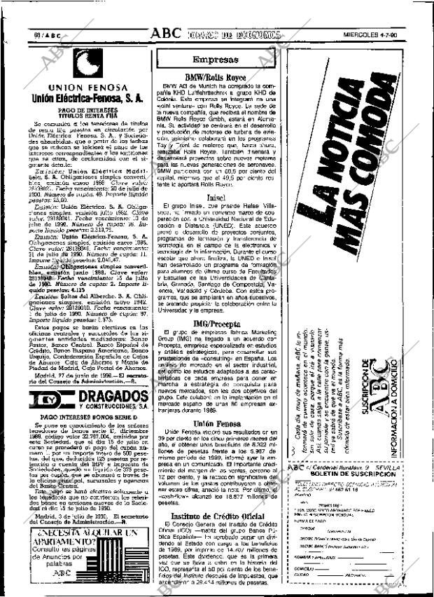 ABC SEVILLA 04-07-1990 página 68