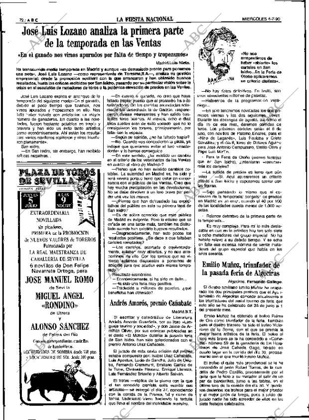 ABC SEVILLA 04-07-1990 página 72