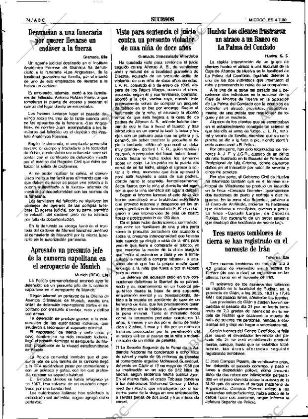 ABC SEVILLA 04-07-1990 página 74