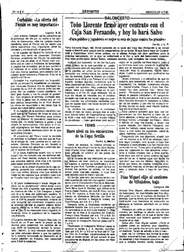 ABC SEVILLA 04-07-1990 página 82
