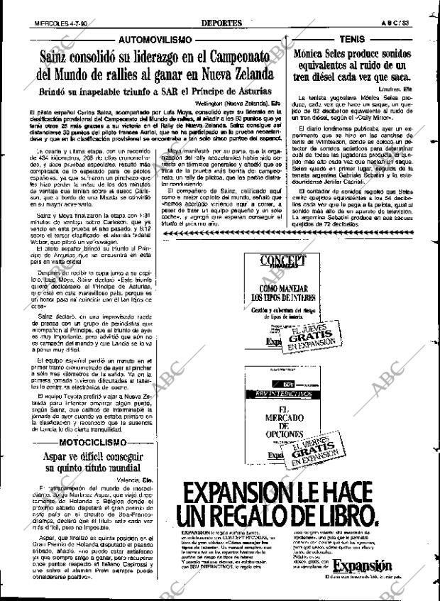 ABC SEVILLA 04-07-1990 página 83