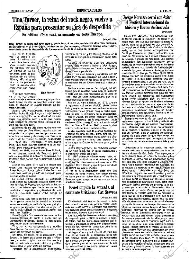ABC SEVILLA 04-07-1990 página 89