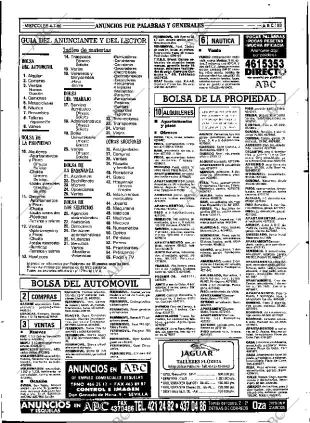 ABC SEVILLA 04-07-1990 página 93