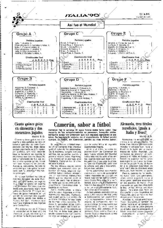 ABC MADRID 09-07-1990 página 92