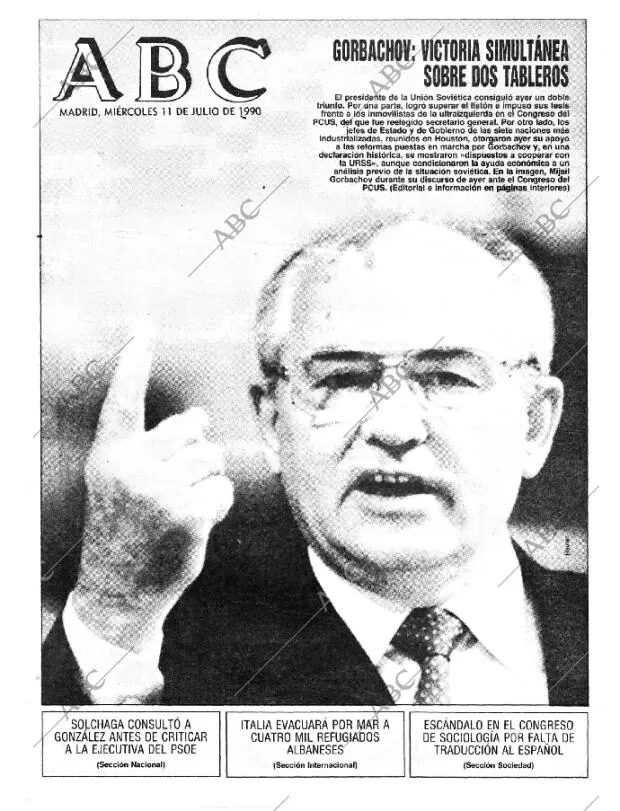 ABC MADRID 11-07-1990 página 1