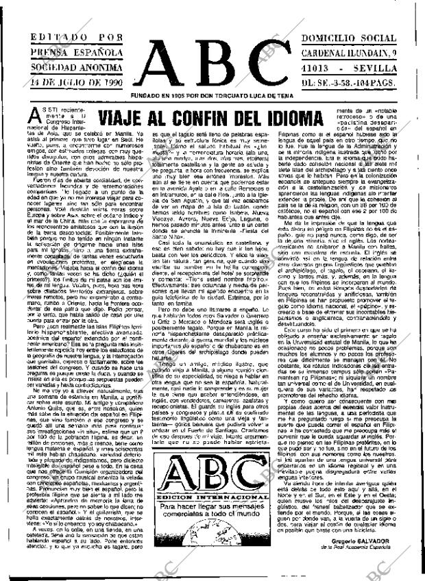 ABC SEVILLA 14-07-1990 página 3